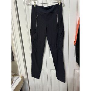 Athleta Black Leggings with Zipper Pockets